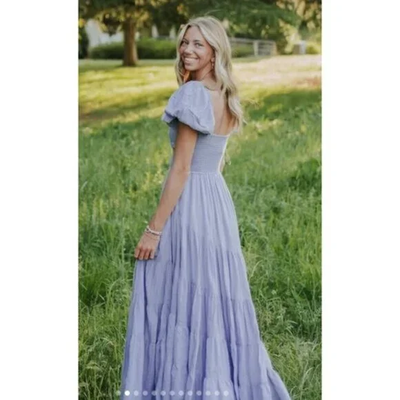 granite blue dress Portia And Scarlett Prom Dress Strapless Long Prom Dress PS21208 Light Blue / 4 main image 1